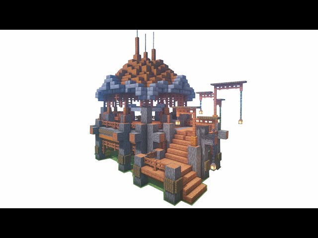 Acacia Round Hut - Minecraft Block-By-Block Tutorial