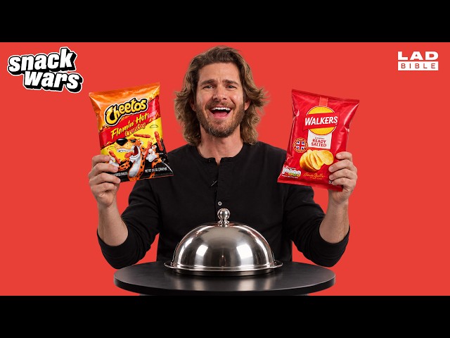 Andrew Garfield Tries UK vs US Food | Snack Wars