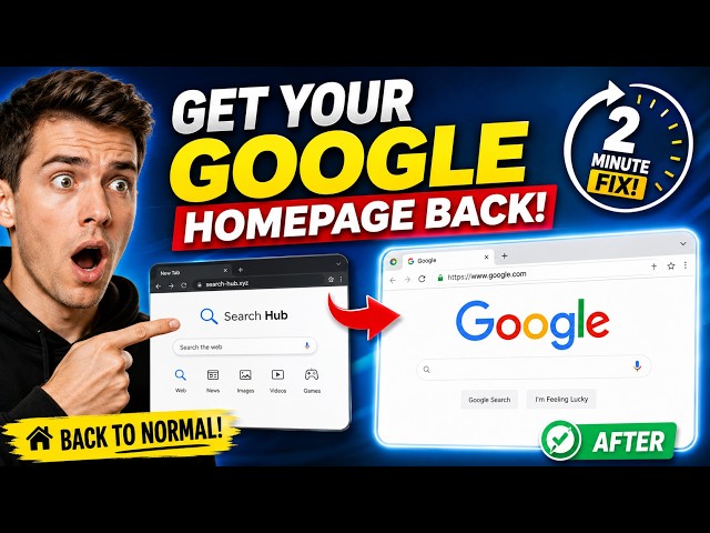 How Do i Get My Google Homepage Back To Normal?