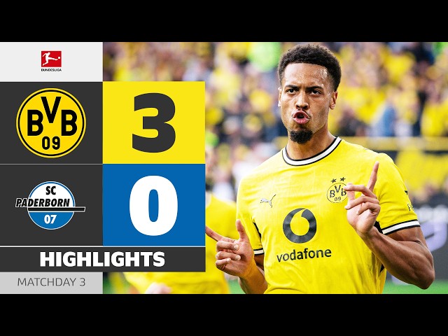 Goal Of The Season?! | BORUSSIA DORTMUND - SC PADERBORN | Highlights | Matchday 3 – Bundesliga
