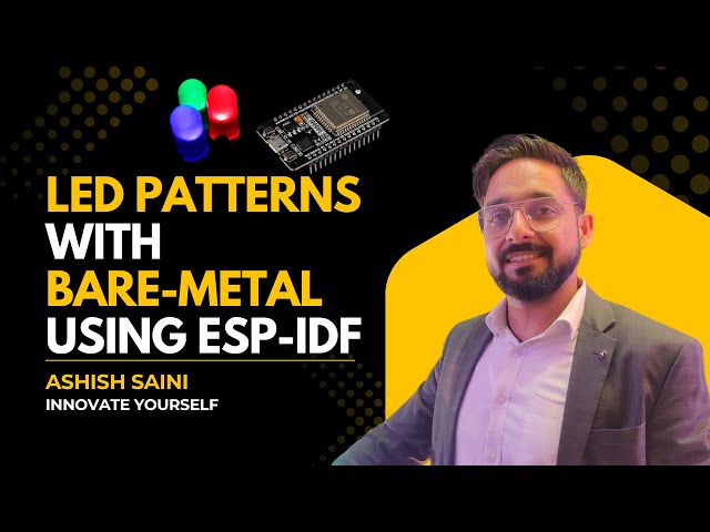 How to Control LEDs with Bare Metal Programming | No Libraries, Just C Code!