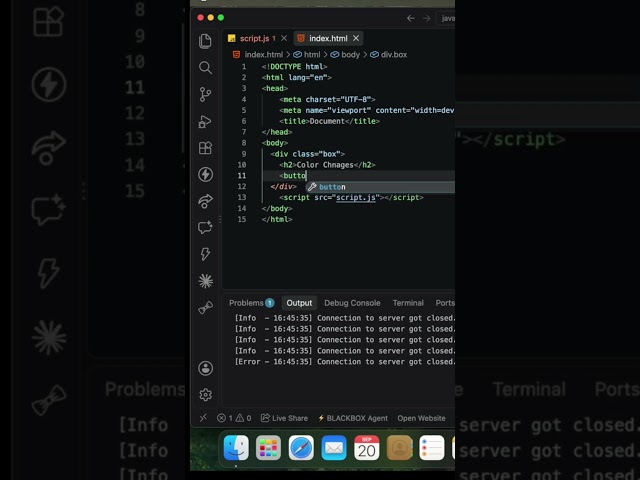 “CAN JAVASCRIPT CHANGE THE WHOLE WEBSITE COLOR?! 🤯🎨”