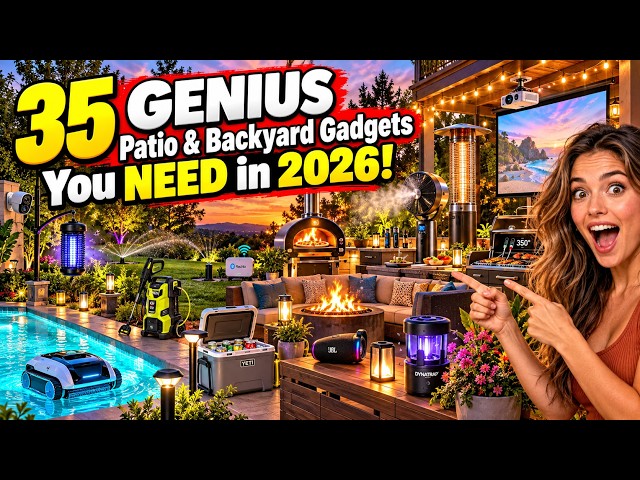 35 GENIUS Patio & Backyard Gadgets You NEED in 2026!
