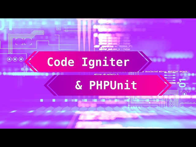 How To Use PHPUnit with CodeIgniter