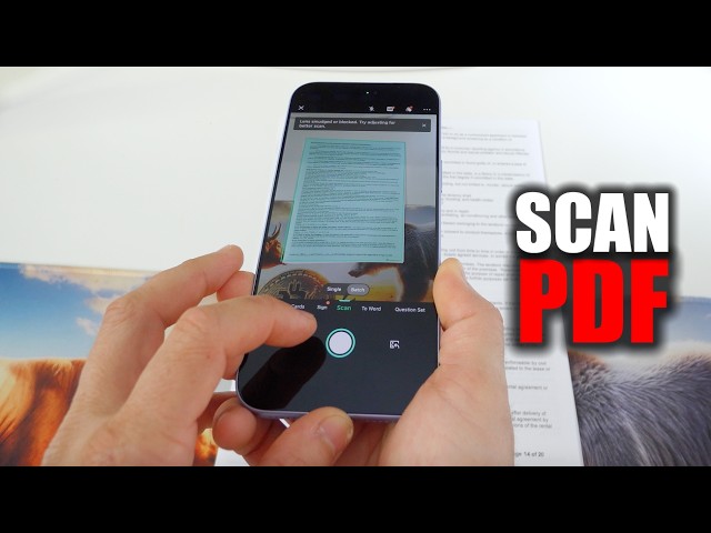 How To Scan Documents to PDF with Apple iPhone 18 Pro Max