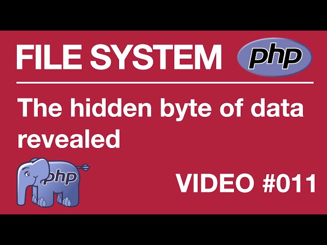 PHP | FILE SYSTEM | BEGINNER | Hidden Byte #011 // Tips from a Self Taught Developer