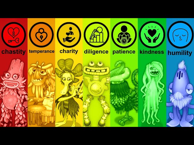 The 7 Heavenly Virtues as My Singing Monsters