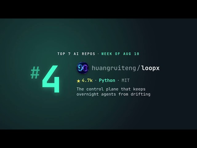Top 7 AI GitHub Repos This Week — Week of Aug 10