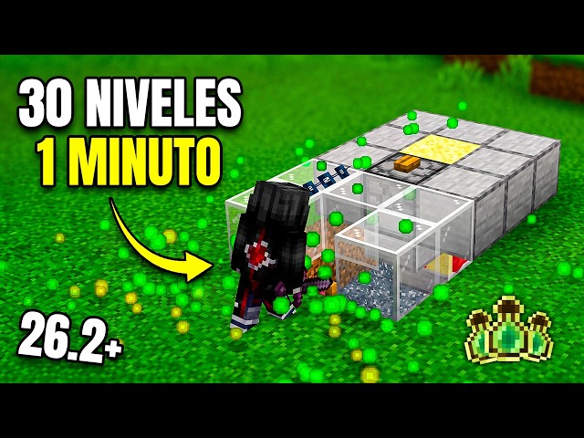 XP Farm (Very Easy) Minecraft Java 26.2 | 30 Levels in 1 Minute