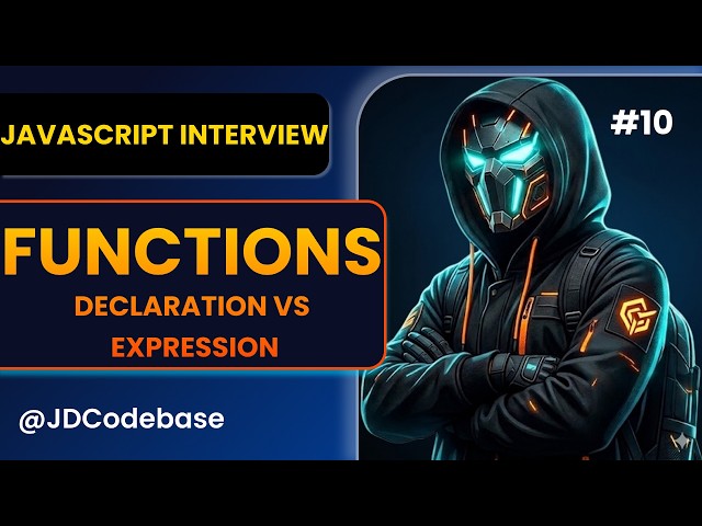 JavaScript Function Declaration vs Function Expression | Interview Q&A