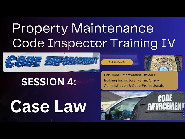 Case Law [4]. PMC Inspector and Building Dept. Training. SUBSCRIBE!#inspector #pmc #codes