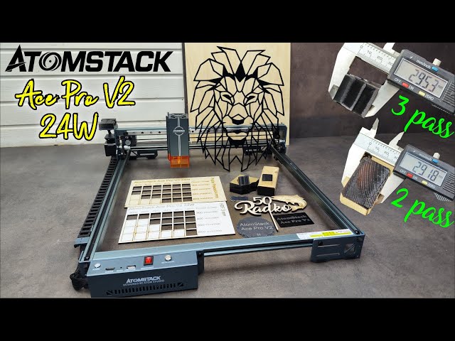 This is the new Atomstack Ace Pro V2 Laser Engraver 24W .Fast, Powerful and Not Too Expensive