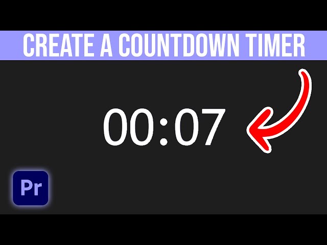 How To Create A Countdown Timer In Premiere Pro