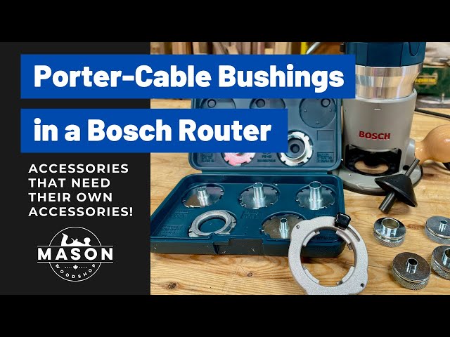 Using Porter-Cable Guide Bushings in a Bosch Router // Accessories for your accessories!