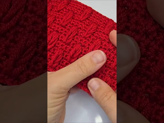 This easy crochet stitch looks expensive!🧶❤️ Perfect for blankets, scarves, and cardigans
