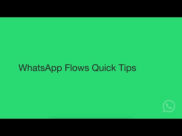 Enhance Your WhatsApp Flows Experience: Quick Tips for Developers