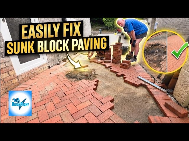 How To Repair/Fix Sinking Block Paving Driveway Patio