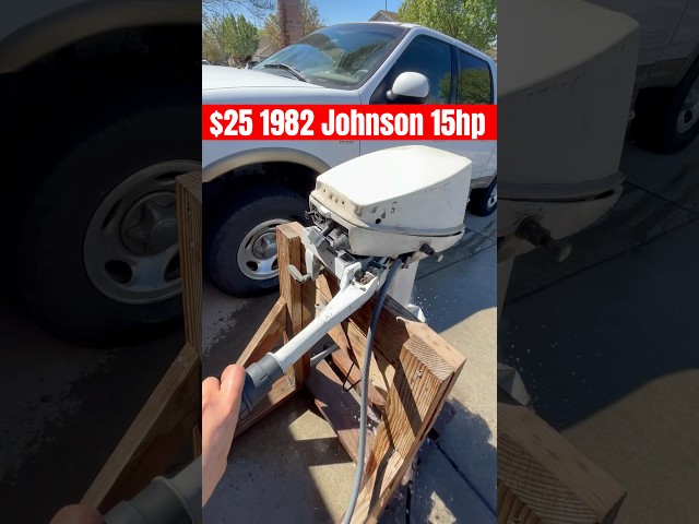 1982 Johnson 15hp Outboard. Planning on restoring to its former glory. #johnson#evinrude#2stroke