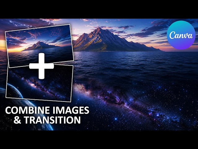 How to Blend Two Images for a Smooth Transition | Canva Tutorial