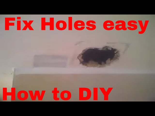 How to repair holes in stud walls and ceilings DIY