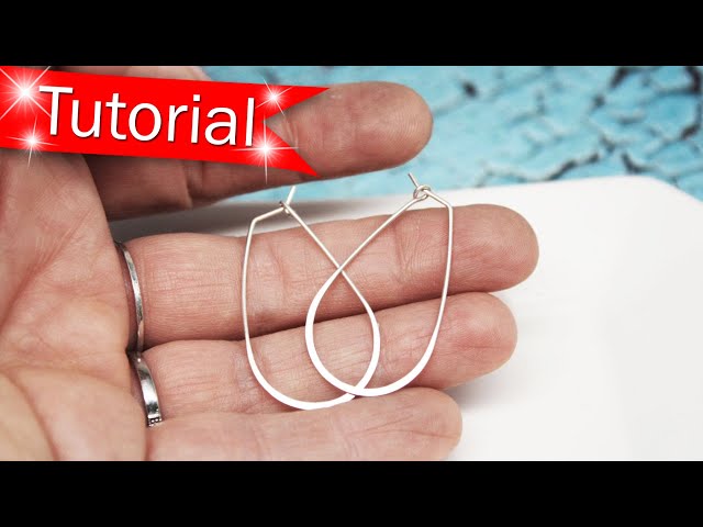 TUTORIAL - MAKE THESE Teardrop Hoop Earrings