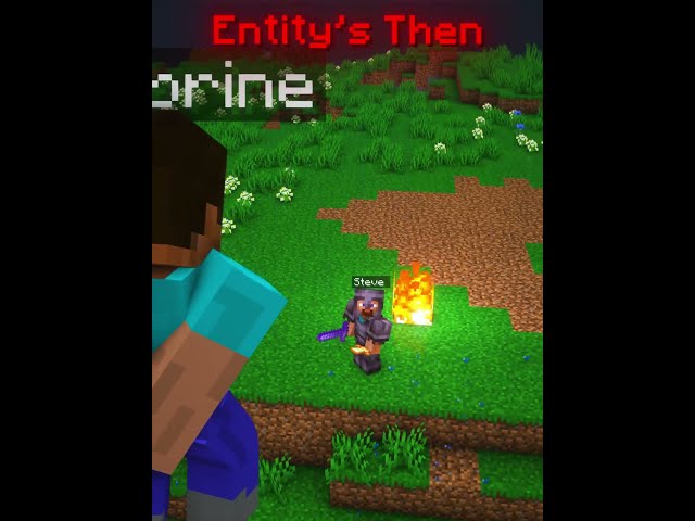 ENTITY'S THEN VS NOW IN MINECRAFT 💀