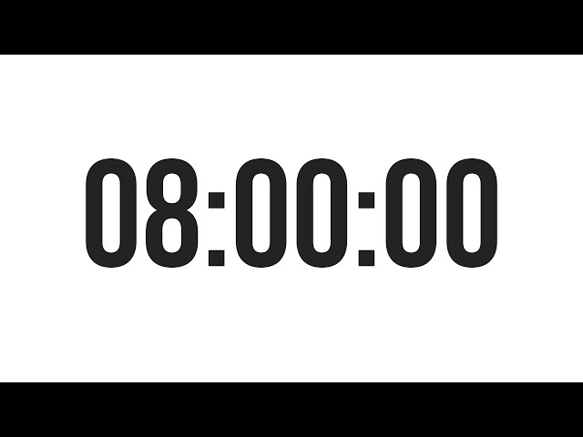 8 HOUR TIMER - COUNTDOWN TIMER (MINIMAL) - WITH ALARM