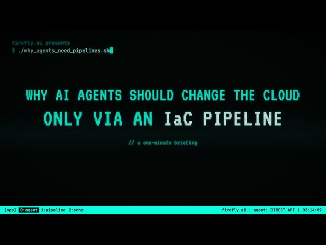 This is why agents must use Infrastructure-as-Code.