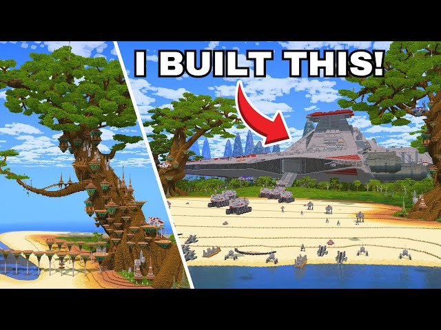 I Built this EPIC Star Wars BATTLE in Minecraft