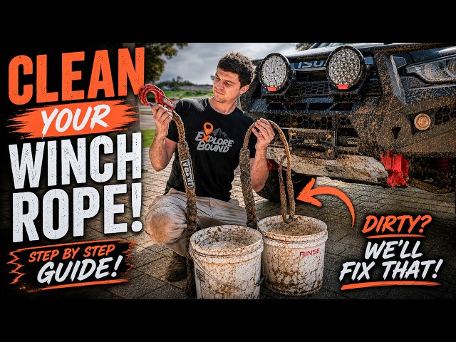 How to CLEAN & RESPOOL your winch rope (Before it's too late!)