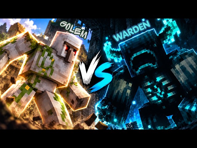 🔴Warden Vs Iron Golem🔴!!