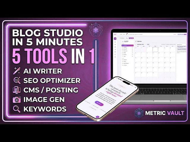 All-In-One AI Blogging CMS: Complete Walkthrough | Metric Vault Blog Studio