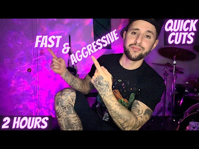 ASMR | 2 Hours Of Fast & Aggressive Random and Unpredictable Triggers. (Quick Cut) Compilation