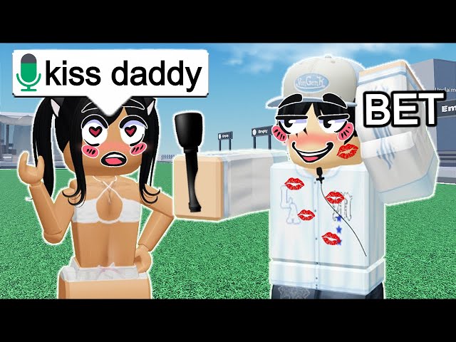 "kiss or slap?" 3 (Roblox VOICE CHAT)