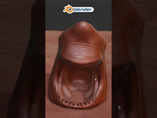 Realistic SHARK in Blender 3D