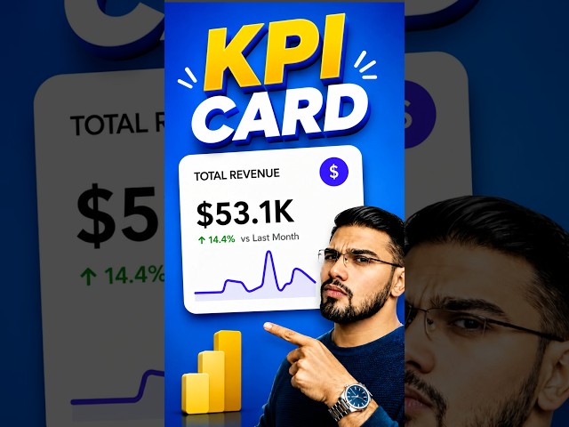 Create KPI card visuals in power bi