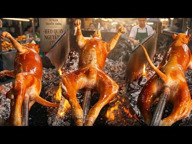 BBQ Grilled whole dog meat: cooking techniques. 