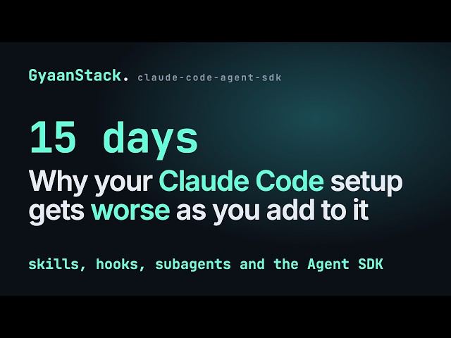 Claude Code skills, hooks, subagents and MCP: why more setup makes it worse