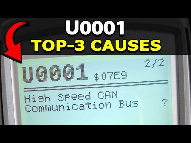 How To Fix U0001 Trouble Code: High Speed CAN Communication Bus