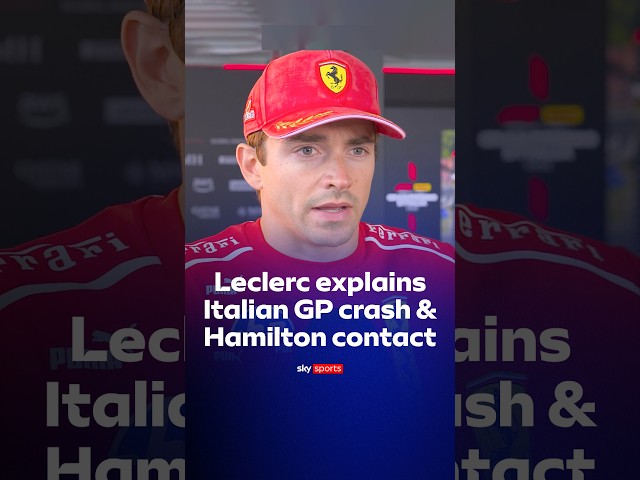 Charles Leclerc reacts to a disappointing day in Monza 🗣️