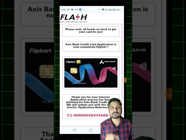 Axis Bank Flipkart Credit Card #axis #shorts