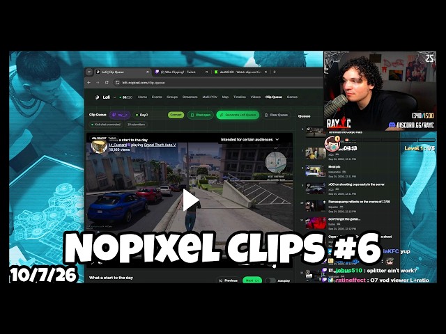 RayC Reacts To Funny Nopixel V Clips | Clip Queue #6 | Nopixel V GTA RP