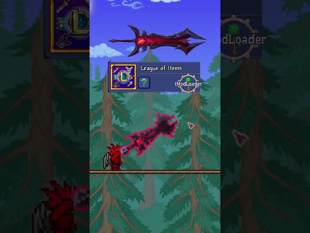 League of Legends items in Terraria! #shorts #terraria #mods