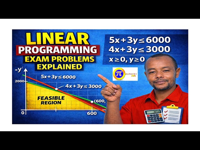 Linear Programming Problems – University Entrance Exam Questions with Solutions
