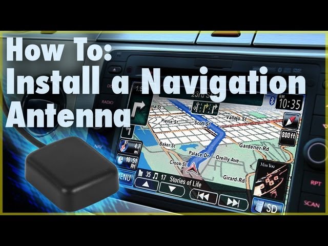How to Install a GPS Navigation Antenna (Car Stereo Accessory) | Car Audio 101