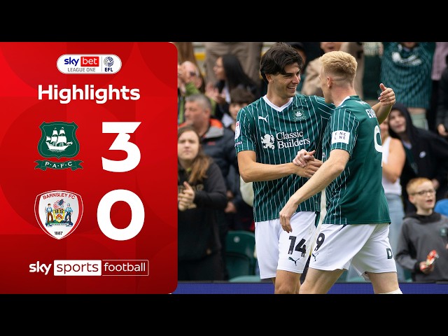 Irow SCREAMER in Pilgrims win! | Plymouth 3-0 Barnsley | EFL Highlights