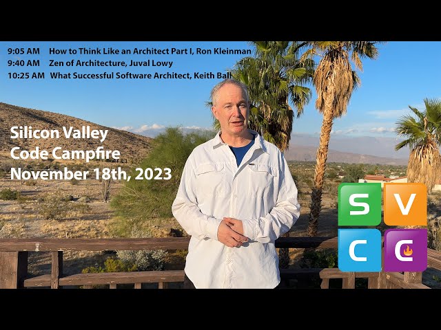 Welcome To Software Architecture SV Code Campfire on November 18, 2023