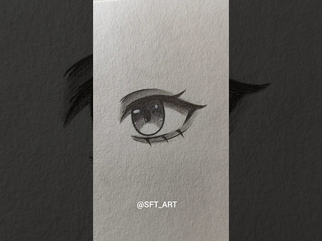 Draw anime eyes✨ #art #eyes #anime #simple #tutorial #sketch #shorts