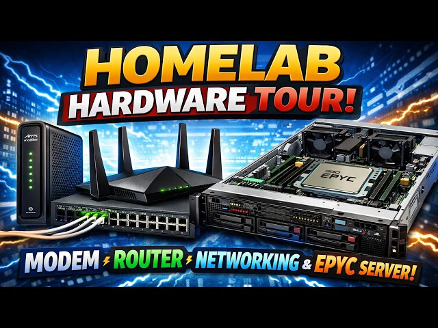 Inside My 2026 Homelab: Hardwade & 10Gb, EPYC & Overkill Networking
