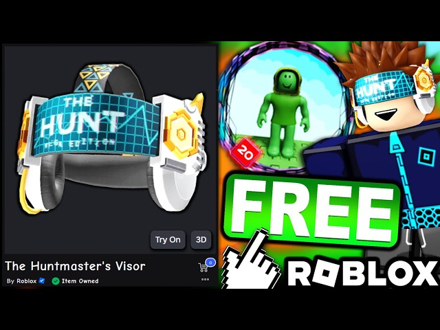 EVENT! HOW TO GET The Huntmaster's Visor! (THE HUNT ROBLOX 20 - Grow A Garden)